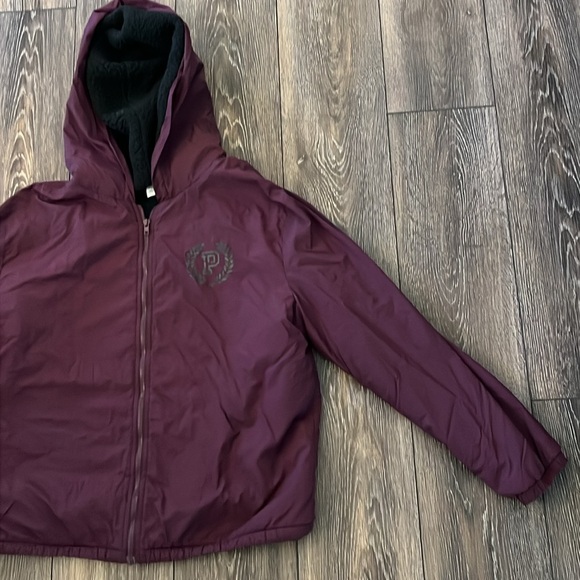 Pink Victoria Secret Zip Up Puffer Coat Womens M/L - Picture 3 of 11